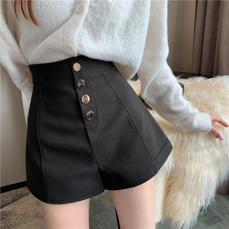 Fashion Elegant Women High Waist Shorts 2024