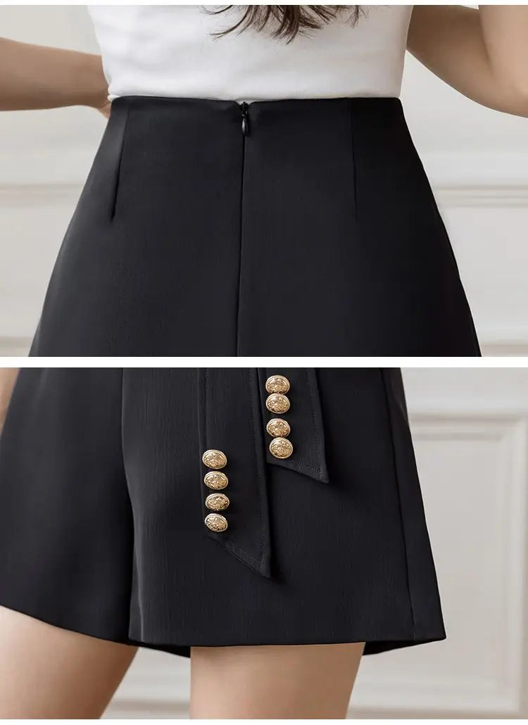 Fashion Summer Elegant New High Waist Shorts 2024