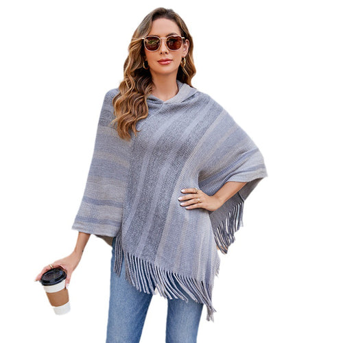 Fransen-Stola – Schwarz
