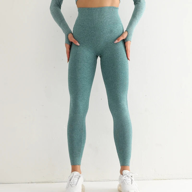 Fashion Fitness Women Sport Seamless Leggings High Waist 2024