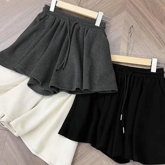 Fashion Women Shorts Drawstring Elastic Waist 2024