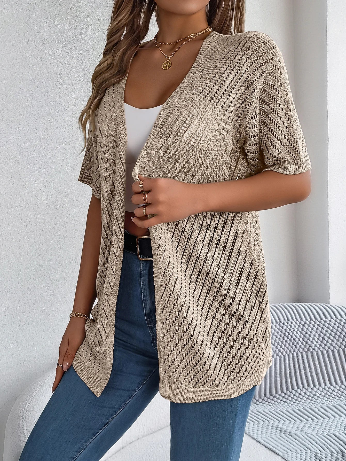 Fashion Spring/Summer Knitted Casual Cardigan 2024