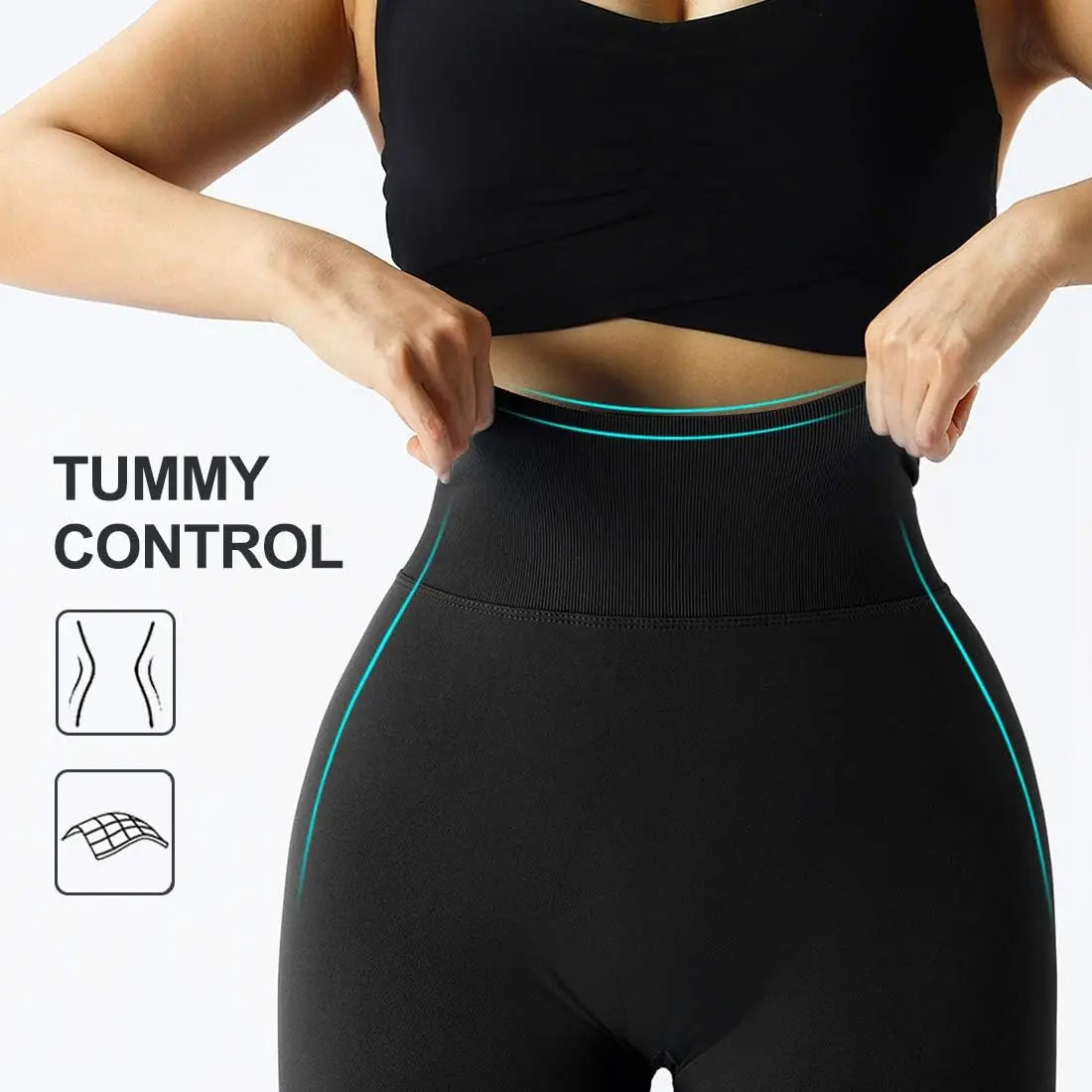 Fashion Seamless Fitness Gym Pants High Waist 2024