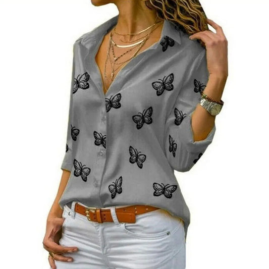 Women Long Sleeve Blouse Oversized 2024