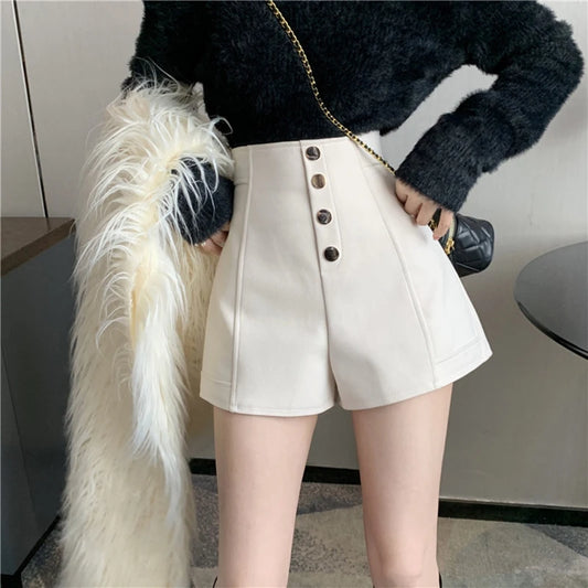 Fashion Elegant Women High Waist Shorts 2024