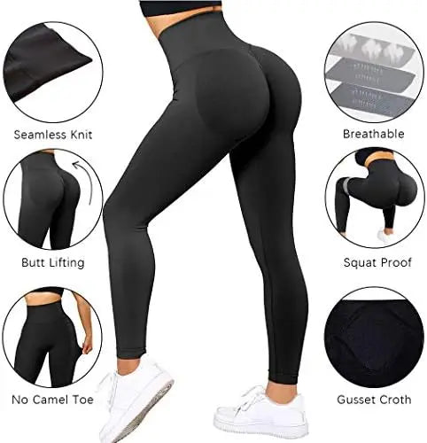 Fashion Seamless Fitness Gym Pants High Waist 2024